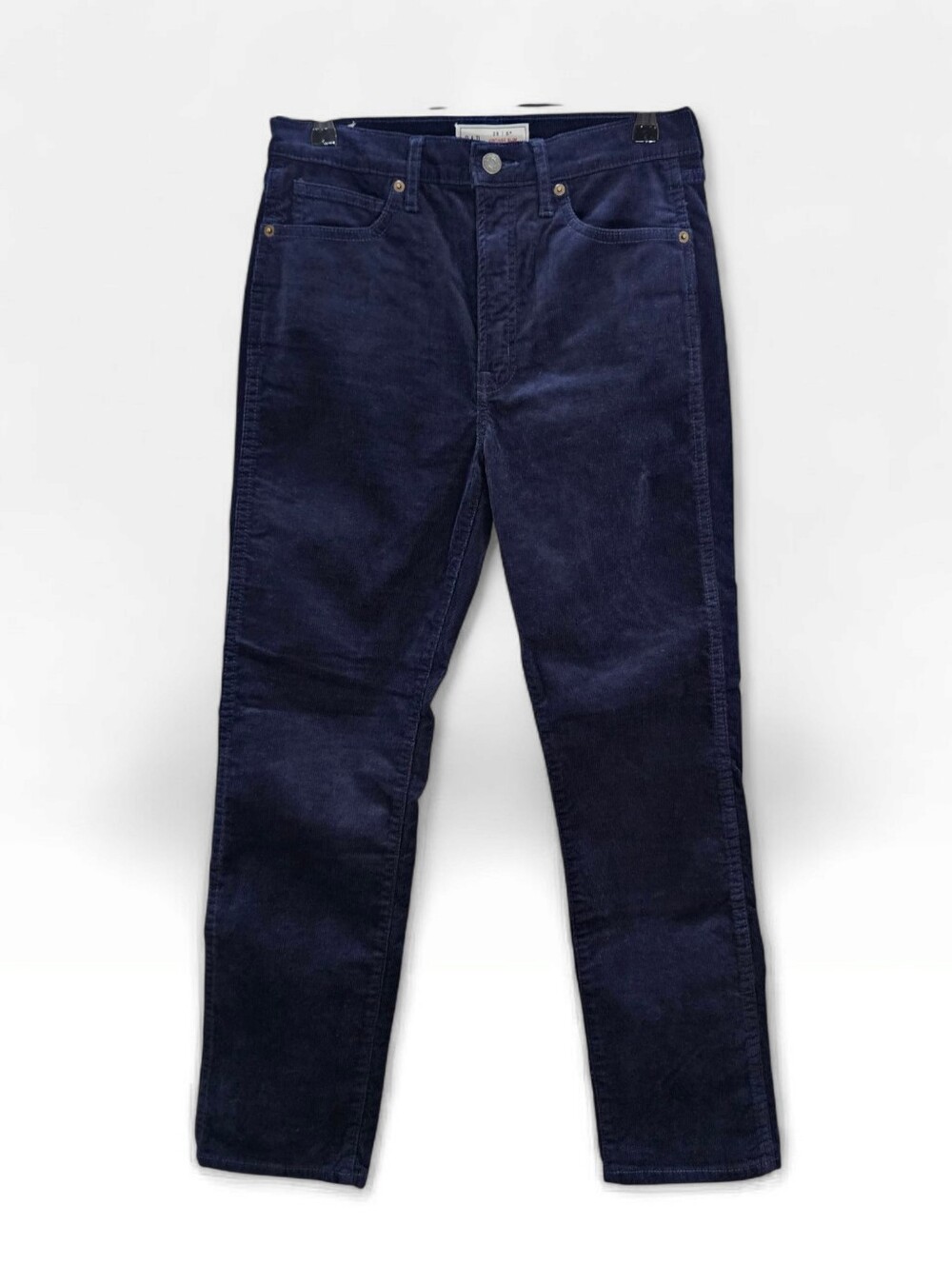 GAP Women Blue Corduroy Vintage Slim High Rise Pants 28/6R